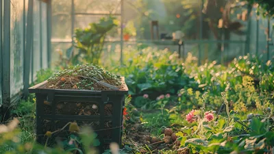 Szklarnia i kompostownik - duet idealny