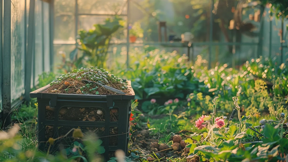 Szklarnia i kompostownik - duet idealny