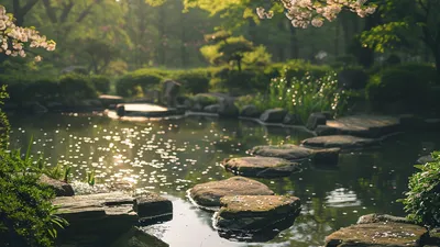 Pielęgnacja ogrodu japońskiego przez cztery pory roku