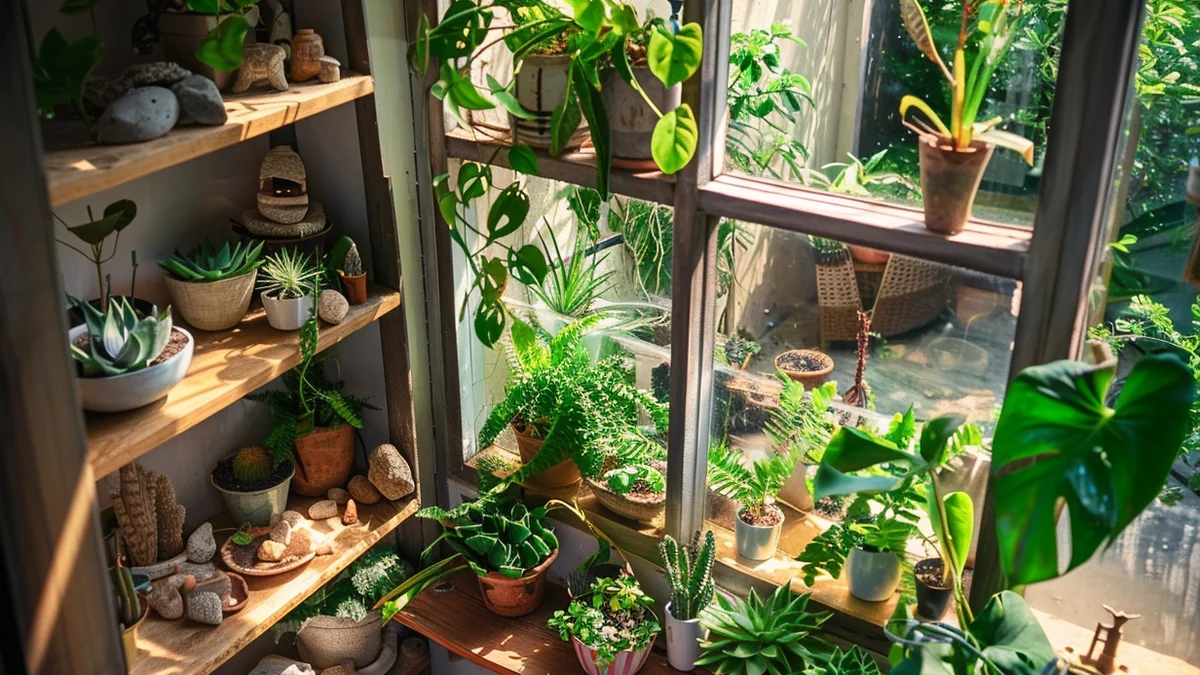 Mini ogród zimowy w mieszkaniu