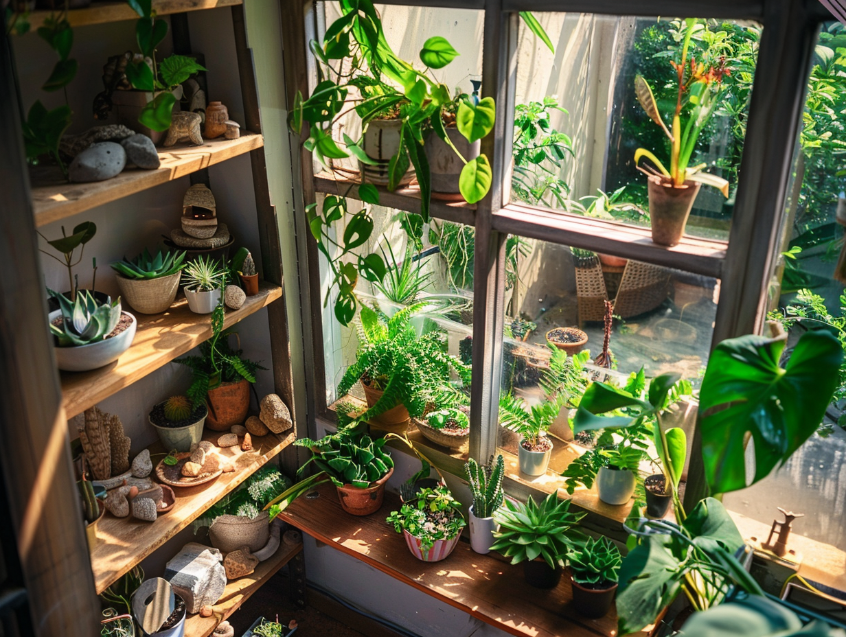 Mini ogród zimowy w mieszkaniu