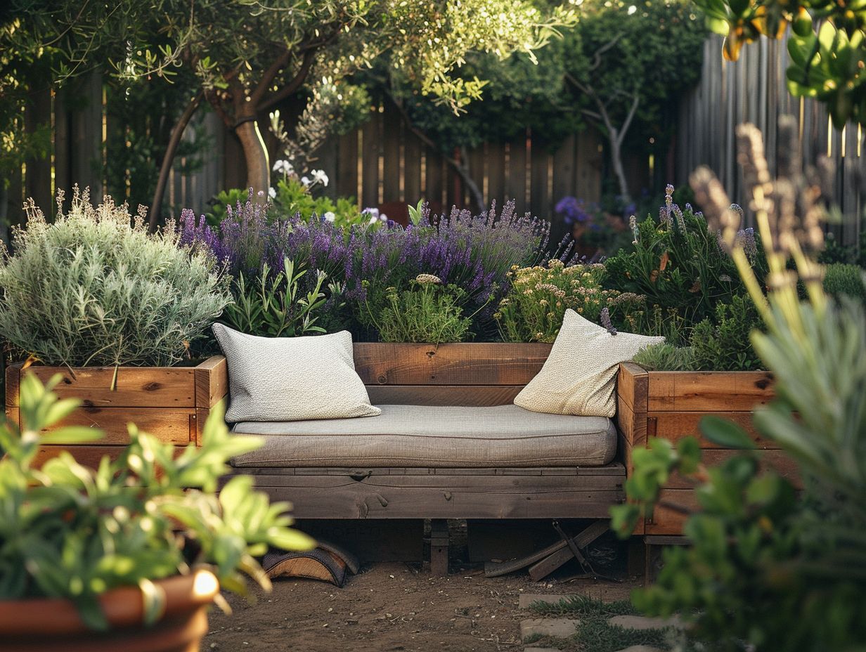 Wielofunkcyjne meble ogrodowe ze skrzyniami uprawnymi