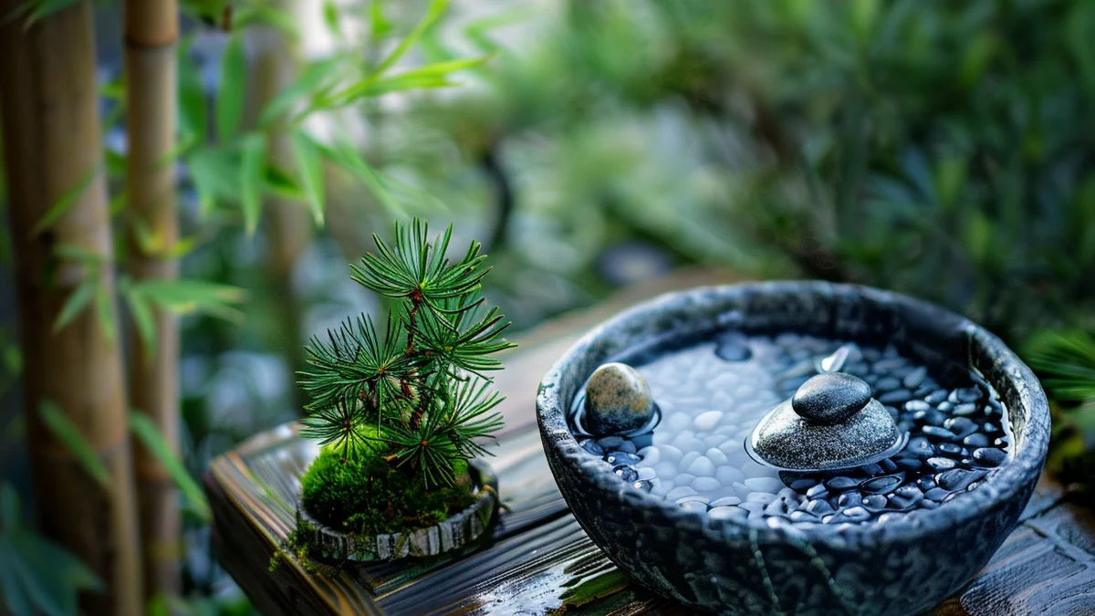 Miniaturowy ogród japoński na małej przestrzeni